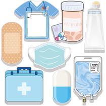 Sticky Notes Teling Mini Funny Nurse, pacote com 8 materiais escolares