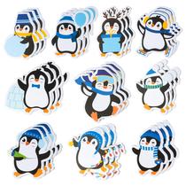 Sticky Notes Xqumoi, pacote com 30 designs de pinguins de inverno