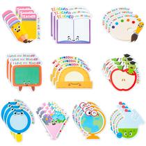 Sticky Notes Xqumoi Teacher, pacote de 30 com lápis em forma de régua