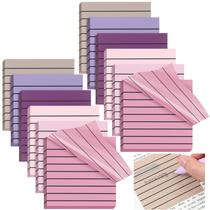 Sticky Notes Yinder, forrado transparente, 7,6 x 7,6 cm, pacote com 24 unidades, roxo