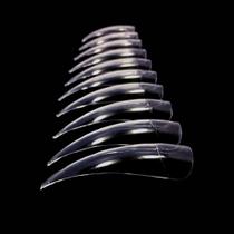 Stiletto Nail Tips Unicorns Poop Glitter com Deep Curve x200