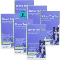 Stimo Ton Pro 30ml Para Cães e Gatos Biovet Kit Com 6 Stimo Ton Pro 30ml Para Cães e Gatos Biovet Kit Com 6