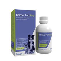 Stimo Ton Pro Suplemento Alimentar Cães e Gatos Biovet 125 ml