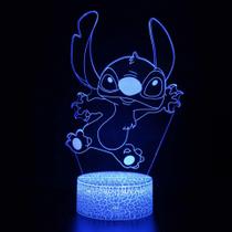 Stitch 3d Illusion Night Light Controle Remoto Smart Touch Room Decor Lamp Gifts