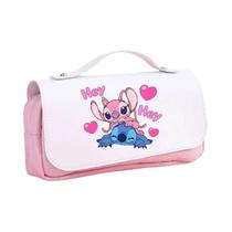 Stitch Anime Cartoon Flap Pen Bag Estojo Para Estudantes Do Ensino Fundamental E Médio