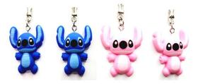 Stitch - Brinco Infantil Lilo Stitch Resina Azul E Rosa Stitch - Brinco Infantil Lilo Stitch Resina Azul E Rosa