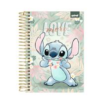 Stitch Caderno 1/4 Capa Dura Espiral 80 fls Spiral