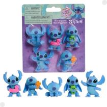 Stitch Conjunto 5 Mini Bonecos Colecionáveis Disney 4cm
