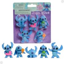 Stitch Conjunto 5 Mini Bonecos Colecionáveis Disney 4cm