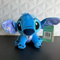 Stitch de pelúcia treme treme 20cm de brinquedo presente dia das crianças azul stich