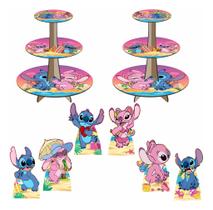 Stitch E Angel Kit 2 Baleiros 6 Displays de Mesa Lilo Stitch