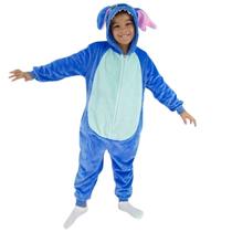 Stitch Kigurumi Macacão Inverno Oficial Disney 7/8 anos Stitch Kigurumi Macacão Inverno Oficial Disney 7/8 anos