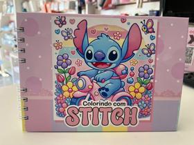 Stitch livro de colorir estilo bobbie goods capa Dura papel 180g Na cor Rosa