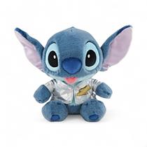 Stitch Pelúcia Fofa Disney Com Jaqueta Metálica Miniso