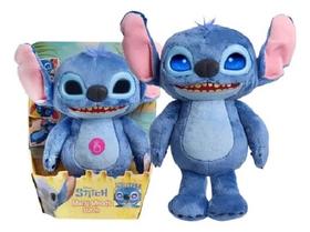Stitch Pelucia Interativa 30 Cm Com Olhos Emotivos - Olhos de LCD C/ 50 Efeitos e Sons Sunny