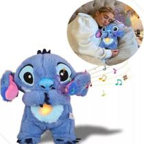 Stitch Pelúcia Que Respira E Alivia A Ansiedade Com Som Luz mexe a Orelha