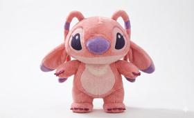 Stitch Pelúcia Rosa 25cm Super Macia Boneco Fofo Decorativo para Agradar a todos
