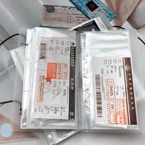 STOBAZA, 2 peças, coleção de cartões fotográficos, adesivos, coletando álbuns, armazenamento de fotos, álbum de armazenamento de ingressos, álbum de armazenamento de cartões postais, álbum de armazenamento de ingressos, álbum Carry Pp Travel Train Ticket