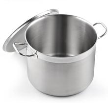 Stock Pot Cooks em aço inoxidável padrão 8L com tampa prateada Stock Pot Cooks em aço inoxidável padrão 8L com tampa prateada