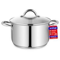 Stockpot Bakken-Swiss Deluxe em aço inoxidável 5L com tampa Stockpot Bakken-Swiss Deluxe em aço inoxidável 5L com tampa