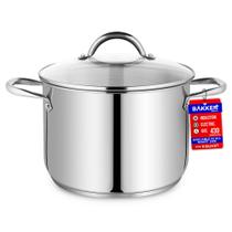 Stockpot Bakken-Swiss Deluxe em aço inoxidável 8L com tampa Stockpot Bakken-Swiss Deluxe em aço inoxidável 8L com tampa
