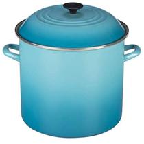 Stockpot Le Creuset 16L em Aço Inox - Azul Caribenho