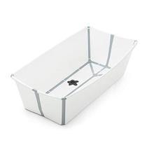 Stokke Flexi Bath X-Large, White - Banheira de bebê dobrável espaçosa - Leve e fácil de armazenar - Conveniente de usar em casa ou viajando - Melhor para idades 0-6