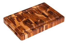 Stolf Tabua Multiuso De Madeira Invertida Teca 30x20cm Cor Marrom