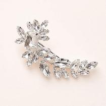 Stonefans folha strass hairpin para mulheres moda ramos hairpin casamento headpiece jóias acessórios