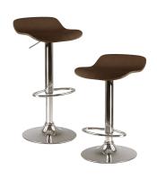 Stool Winsome Spectrum Medium Black, conjunto ajustável de 2