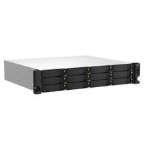 Storage NAS QNAP TS-1264U-RP-8G Intel Celeron N5095 2.9GHz 8GB SODIMM DDR4 (1 x 4 GB) 1 Baias Rack 2U Sem HD