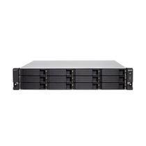 Storage QNAP Ryzen 7 3700X 4,4 GHz 32GB DDR4 UDIMM Redundante 12 Baias Rack 2U - TS-h1277XU-RP-3700X-32G