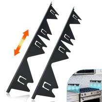 Stove Gap Covers ALMCALS em aço inoxidável, pacote com 2 unidades, 13,8-27,5 cm Stove Gap Covers ALMCALS em aço inoxidável, pacote com 2 unidades, 13,8-27,5 cm