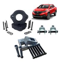 Strada 20/... Kit Lift Dianteiro 5cm Traseiro 4cm +Prol.