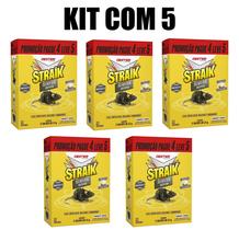 Straik Isca Elimina Ratos Cerais Com Amargante Kit 5 Caixas