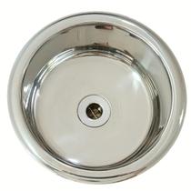 Strake cuba inox 304 redonda embutir 20x10cm p/ banheiros e lavabos 320cb com valvula Strake cuba inox 304 redonda embutir 20x10cm p/ banheiros e lavabos 320cb com valvula