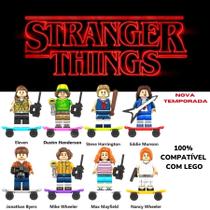 Stranger Things 4 Temp Melhor Kit 8 Bonecos Blocos Letsgo - LetS Go
