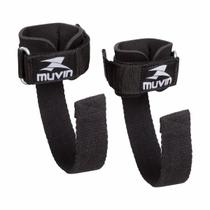 Strap de Musculação com Munhequeira Muvin Com Fecho de Contato - Resistente Para Levantamento de Peso - LPO Strap de Musculação com Munhequeira Muvin Com Fecho de Contato - Resistente Para Levantamento de Peso - LPO
