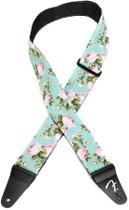 Strap Fender Floral Seafoam Verde com 5 cm de largura Strap Fender Floral Seafoam Verde com 5 cm de largura