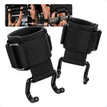Strap Grip C/ Gancho Powerlifting Treino Academia Musculação Strap Grip C/ Gancho Powerlifting Treino Academia Musculação