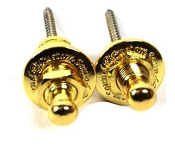 Strap Lock Dourada Guitarra Violão Baixo Custom Sound S-1 Roldana Luxo