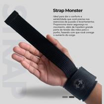 Strap Monster Protetor LPO Gancho Profissional Levantamento de Peso Musculação Exercício Funcional