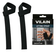 Strap Musculação Academia Tala Strap Preto 100% Algodão