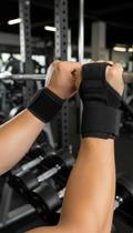 Strap Musculação com Gancho e Munhequeira Reforçada