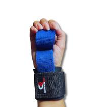 Strap Musculação com Munhequeira Academia Algodão Carbonfit
