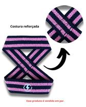 Strap Oito Luva c/NEOPRENE Academia Musculação Treino Pesado