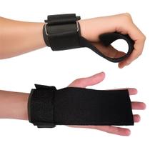 Strap Tala Larga Academia Musculação exercício funcional Munhequeira Preto Strap Tala Larga Academia Musculação exercício funcional Munhequeira Preto