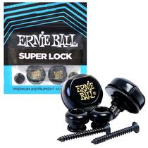 Straplock Ernie Ball trava correia super locks preto P04601