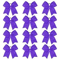 Strass Cheer Bows CEELGON Purple Glitter 20 cm 12 unidades
