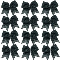 Strass Cheer Hair Bows Hipcheer de 8 polegadas para meninas x12